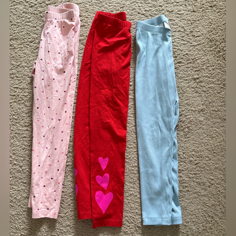 Cat & Jack Colorful Heart Print Leggings Set